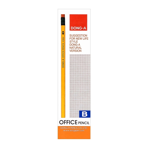 B Office Pencil with Eraser Tops