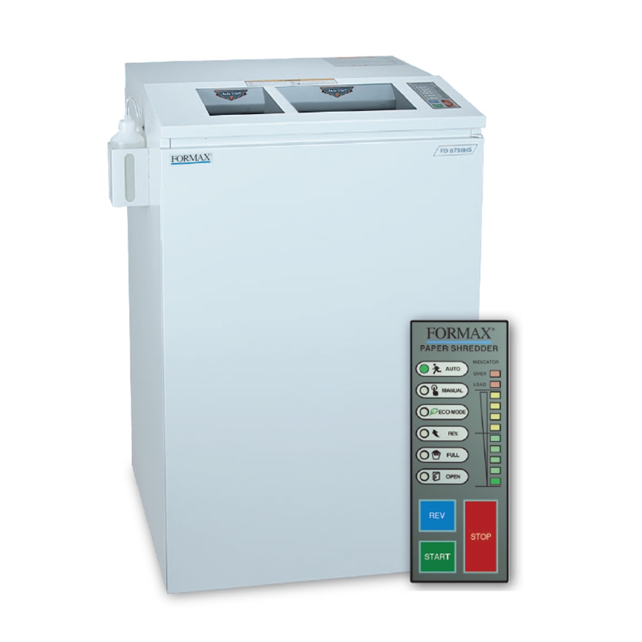 FORMAX P7 High Security Paper / Optical Media Shredder FD 8732HS